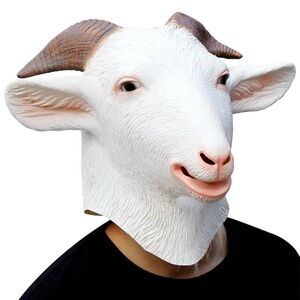 CreepyParty Halloween Party Sheep Goat Mask